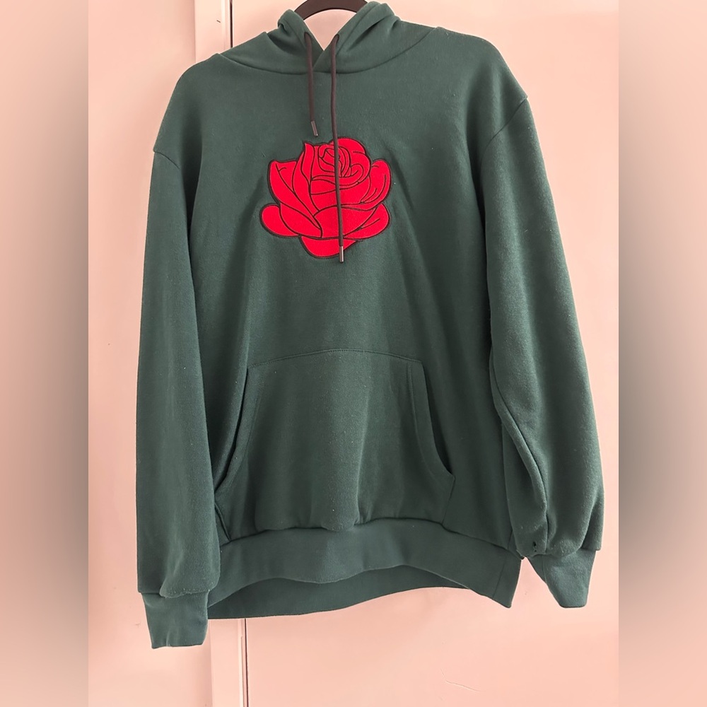 Original Deluxe Supply Rose Green Hoodie Unisex Sz S